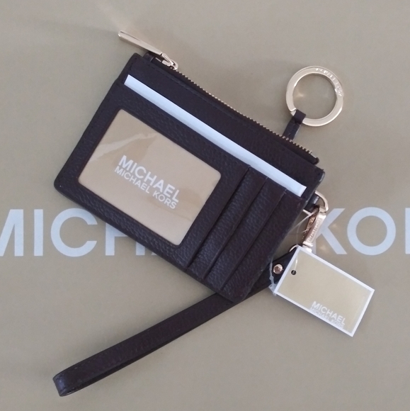 NWT MICHAEL KORS JET SET LEATHER SMALL COIN PURSE - Picture 8 of 8